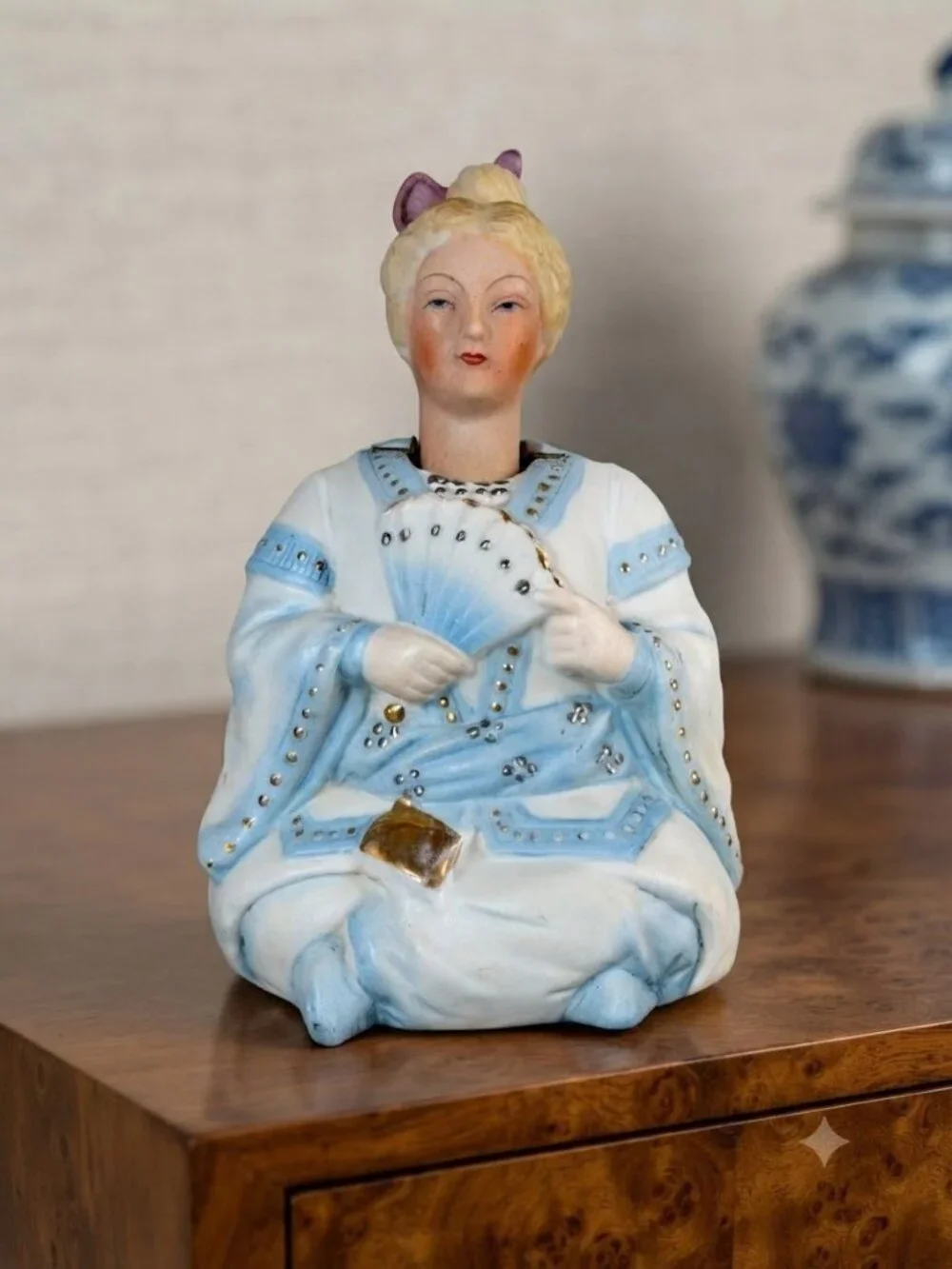 Vintage Assembled Porcelain Nodder Figurine – Ardalt Head / Ernst Bohne Body